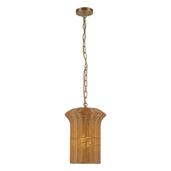 Kai 11-in Brushed Gold Socket Pendant (7713|PD641011BG)