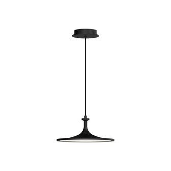 Issa 12-in Matte Black LED Pendant (7713|PD418012MB-UNV)