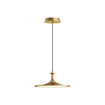 Issa 12-in Brushed Gold LED Pendant (7713|PD418012BG-UNV)