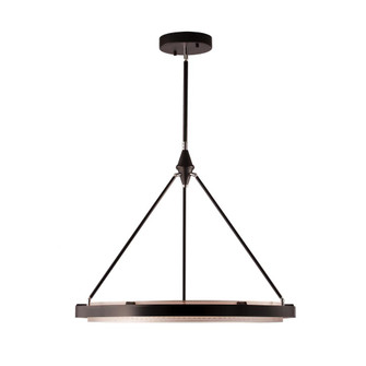 Duo 32-in Classic Black/Silver Shimmer Dimmable LED Pendant (7713|PD302732CBSS-UNV-010)