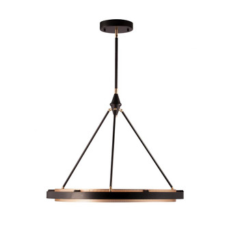Duo 32-in Classic Black/Gold Shimmer LED Pendant (7713|PD302732CBGS-UNV-010)