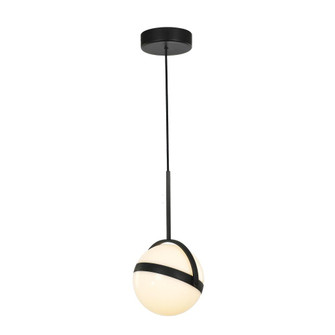 Globo 7-in Matte Black LED Pendant (7713|PD301001MB-UNV)