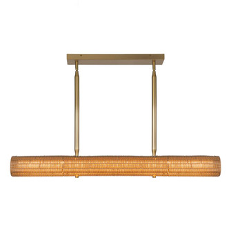 Maris 42-in Brushed Gold Dimmable LED Linear Pendant (7713|LP602042BG-UNV)