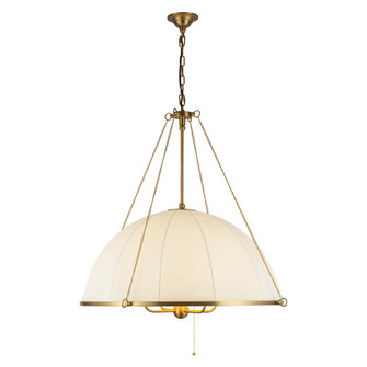 Crosby 33-in Brushed Gold Socket Chandelier (7713|CH661433BG)