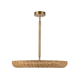 Maris 24-in Brushed Gold LED Chandelier (7713|CH602024BG-UNV)
