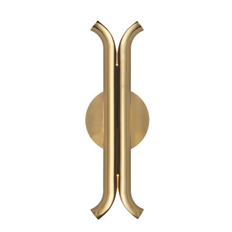 Husk 14-in Metallic Brass Dimmable LED Wall Sconce (461|WS89714-MRB)