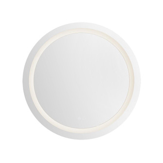 Hillmont 32-in Sandblasted Merc Edge Damp-Rated Dimmable LED Vanity Mirror (461|VM41032-5CCT)