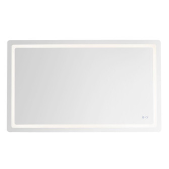 Seneca 60-in Sandblasted Merc Edge Damp-Rated Dimmable LED Vanity Mirror (461|VM31160-5CCT)