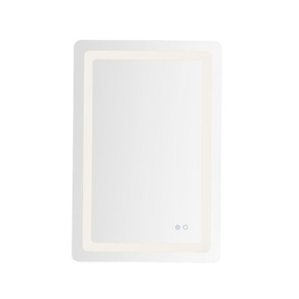 Seneca 24-in Sandblasted Merc Edge Damp-Rated Dimmable LED Vanity Mirror (461|VM31124-5CCT)