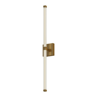Blade 32-in Brushed Gold Damp-Rated Dimmable LED Vanity Light (461|VL23532-BG-UNV)