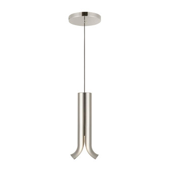 Husk 9-in Polished Nickel Dimmable LED Pendant (461|PD89709-PN)