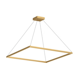 Piazza 48-in Brushed Gold Dimmable LED Pendant (461|PD88148-BG-UNV-010)
