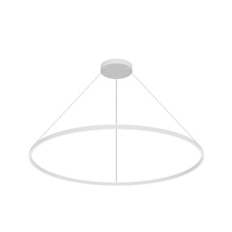 Cerchio 60-in White Dimmable LED Pendant (461|PD87760-WH-UNV-010)