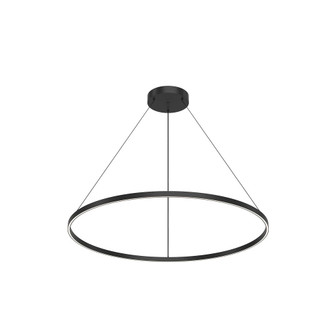 Cerchio 48-in Black Dimmable LED Pendant (461|PD87748-BK-UNV-010)