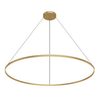 Cerchio 72-in Brushed Gold Dimmable LED Downlight Pendant (461|PD87172-BG-UNV-010)