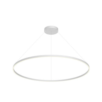 Cerchio 60-in White Dimmable LED Downlight Pendant (461|PD87160-WH-UNV-010)