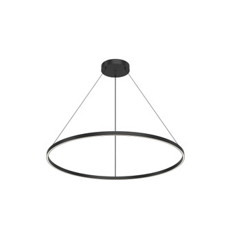 Cerchio 48-in Black Dimmable LED Downlight Pendant (461|PD87148-BK-UNV-010)