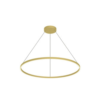 Cerchio 48-in Brushed Gold Dimmable LED Downlight Pendant (461|PD87148-BG-UNV-010)