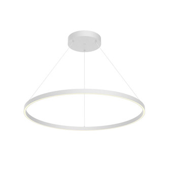 Cerchio 36-in White Dimmable LED Downlight Pendant (461|PD87136-WH-UNV-010)