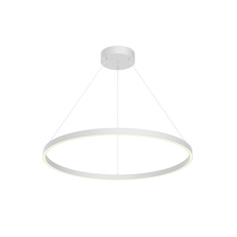 Cerchio 32-in White Dimmable LED Downlight Pendant (461|PD87132-WH-UNV-010)