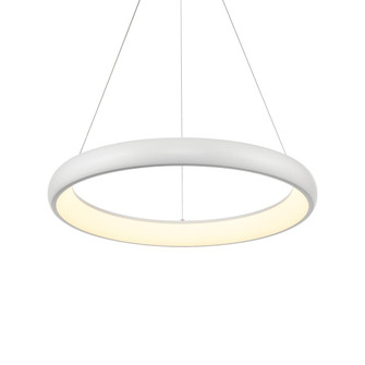 Cortana 24-in White Dimmable LED Pendant (461|PD82724-WH-UNV)