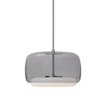Enkel 15-in Smoked/Brushed Nickel LED Pendant (461|PD70615-SM/BN-UNV)