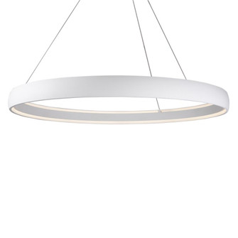 Halo 72-in White Dimmable LED Pendant (461|PD22772-WH-UNV-010)
