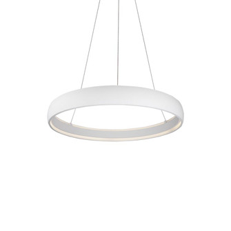 Halo 35-in White Dimmable LED Pendant (461|PD22735-WH-UNV)