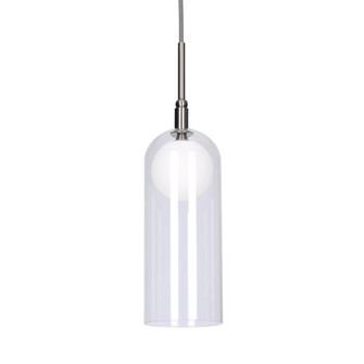 Stylo 4-in Brushed Nickel LED Pendant (461|PD19804-BN-UNV)