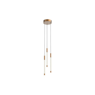 Motif 13-in Brushed Gold LED Multi Pendant (461|MP75213-BG-UNV)