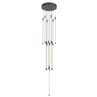 Motif 27-in Black 13 Light Dimmable LED Multi Pendant (461|MP75127-BK-UNV-010)