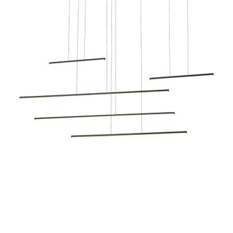 Chute Motion 60-in Black Dimmable LED Multi Pendant (461|MP14960-BK-UNV-010)