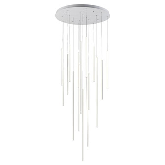 Chute 16 Head White Dimmable LED Multi Pendant (461|MP14932-WH-UNV-010)