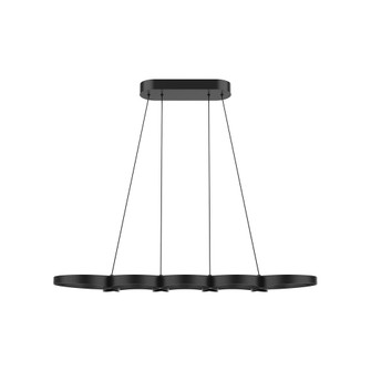 Maestro 38-in Black Dimmable LED Linear Pendant (461|LP90838-BK-UNV)