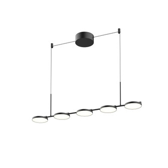 Novel 37-in Black Dimmable LED Linear Pendant (461|LP72237-BK-UNV)