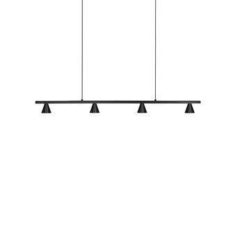 Dune 37-in Black Dimmable LED Linear Pendant (461|LP19937-BK-UNV)