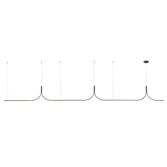 Thread 15-ft Black Dimmable LED (Remote Driver) Linear Pendant (461|LP17915-BK-UNV-010-RT)
