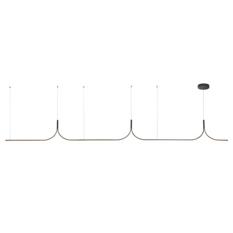 Thread 15-ft Black Dimmable LED Linear Pendant (461|LP17915-BK-UNV-010)