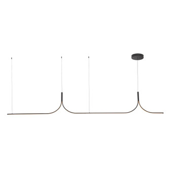 Thread 10-ft Black Dimmable LED Linear Pendant (461|LP17910-BK-UNV-010)