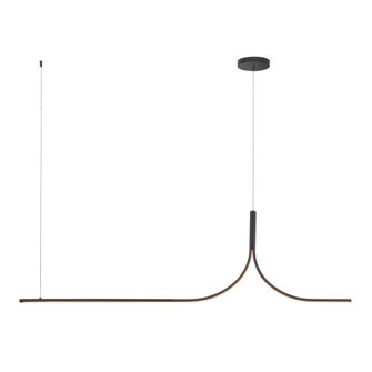Thread 5-ft Black Dimmable LED (Remote Driver) Linear Pendant (461|LP17905-BK-UNV-010-RT)