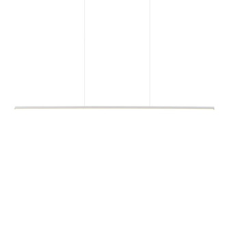 Chute 47-in White Dimmable LED Linear Pendant (461|LP14947-WH-UNV)