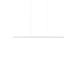 Chute 35-in White Dimmable LED Linear Pendant (461|LP14935-WH-UNV)