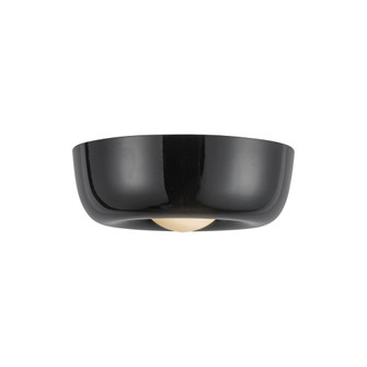 Hayden 6-in Glossy Black LED Flush Mount (461|FM68506-GBK)