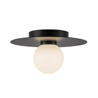 Elixir 10-in Black Dimmable LED Flush Mount (461|FM15510-BK-UNV)