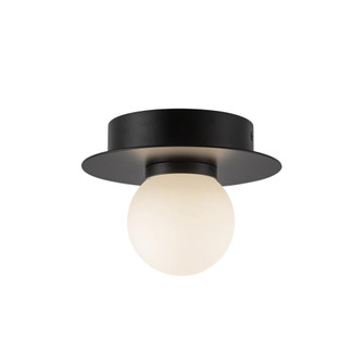 Elixir 6-in Black Dimmable LED Flush Mount (461|FM15506-BK-UNV)