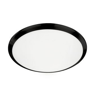 Malta 15-in Black Dimmable LED Flush Mount (461|FM1515-BK-5CCT)