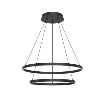 Cerchio 32-in Black LED Chandeliers (461|CH87232-BK-UNV-010)