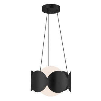 Ciel 10-in Black/Opal Glass Socket Chandelier (461|CH59810-BK/OP)