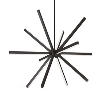 Sirius 48-in Black Dimmable LED Chandelier (461|CH14348-BK-UNV-010)