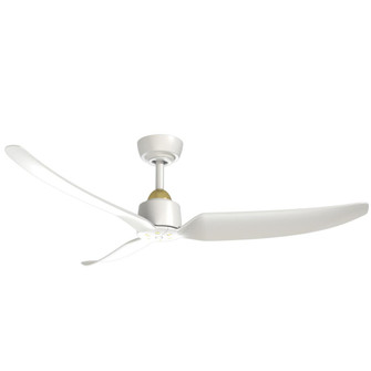 Hugo 52-in Brushed Gold/Matte White FAN Ceiling Fan (461|CF92952-BG/WH)